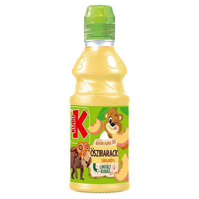 KUBU banán alma őszibarack vegyes gyümölcs- és zöldségital 300 ml
