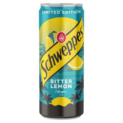 Schweppes Bitter Lemon Citromízű Szénsavas Üdítőital Cukorral és Édesítőszerekkel 330 ml