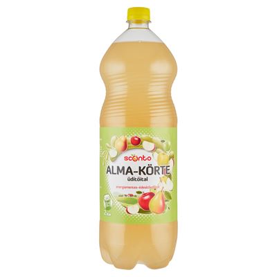 Sconto alma-körte ízű energia- és szénsavmentes üdítőital édesítőszerekkel 2 l