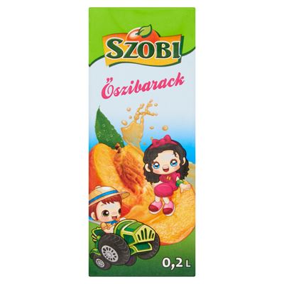 Szobi Rostos Őszibarack Ital Cukorral És Édesítőszerekkel 27 x 200 ml