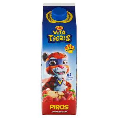 SIÓ Vitatigris Piros Gyümölcs-mix Vegyes Gyümölcsital 1 l