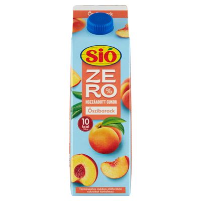 SIÓ Zero Édesítőszerekkel Készült Őszibarack Gyümölcsital 1 l