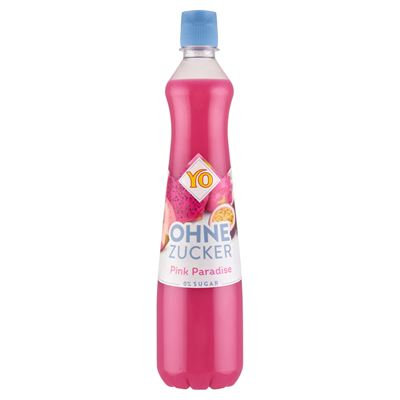 YO Pink Paradise szörp édesítőszerekkel 0,7 l