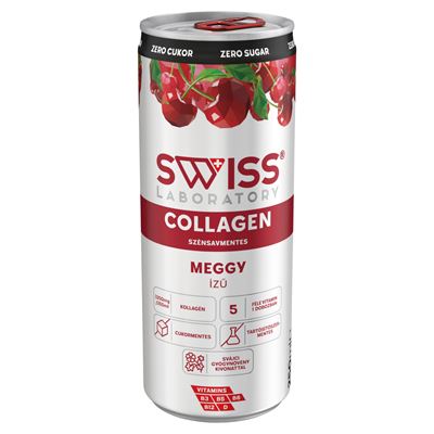 SWISS Laboratory Sour Cherry cukormentes meggyízű szénsavmentes ital 250 ml