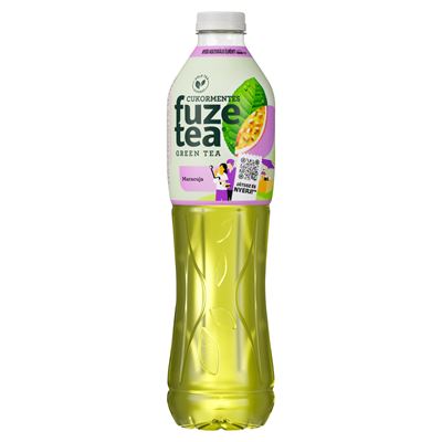 fuzetea energiamentes, szénsavmentes maracujaízű üdítőital zöld tea kivonattal 1,5 l