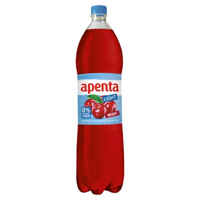 apenta Light energiamentes meggy üdítőital enyhén szénsavas ásványvízzel, édesítőszerekkel 1,5 l