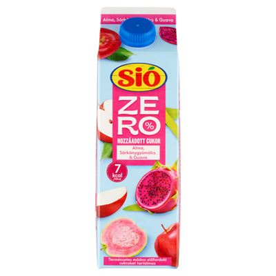 SIÓ ZERO Alma - Sárkánygyümölcs - Guava 13% 1L