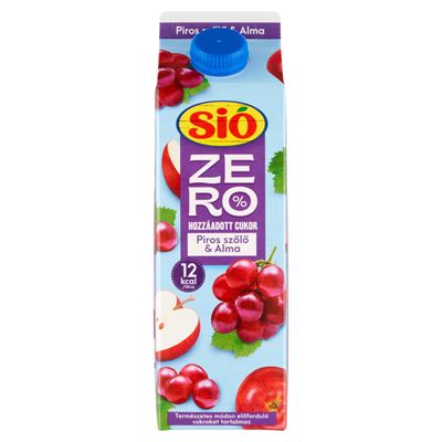 SIÓ ZERO Piros szőlő - Alma 19% 1L