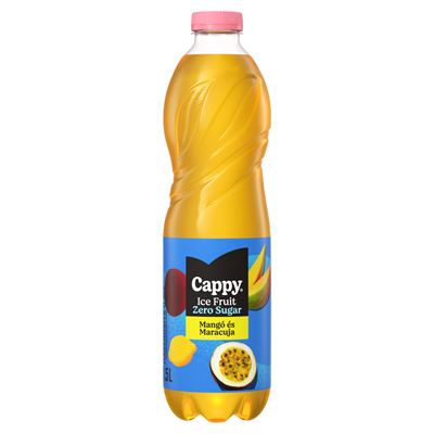 Cappy Ice Fruit Zero Sugar Szénsavmentes Mangó-maracuja Ízű Ital, Édesítőszerekkel 1,5 l