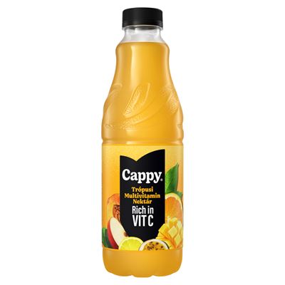 Cappy Tropical Multivitamin Vegyes Gyümölcsnektár Trópusi Ízzel és Hozzáadott Vitaminokkal 1 l
