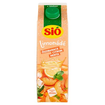 SIÓ Limonádé Őszibarack-Citrom-Menta 6% 1L