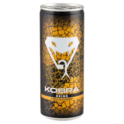 Kobra Drink Alma Ízű Szénsavas Energiaital 250 ml