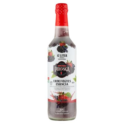 Piroska Essencia erdei vegyes gyümölcs ízű gyümölcsszörp 500 ml