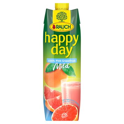 HAPPY DAY Rauch Mild 100% pink grapefruitlé gyümölcshússal 1 l