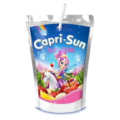 CAPRI-SUN Fairy Banán-alma-citrom-eper és lime Ízesítésű Vegyes Gyümölcsital 200 ml