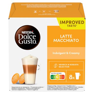 Dolce Gusto NESCAFÉ Latte Macchiato tejes kávékapszula cukorral 16 db 183,2 g
