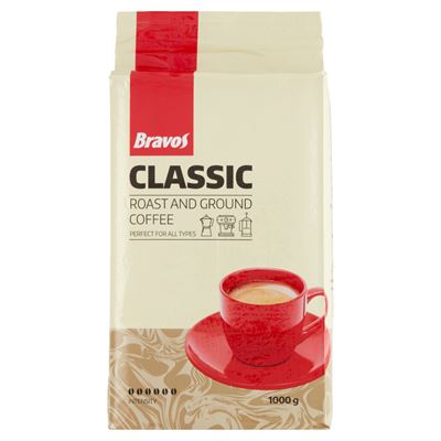 Bravos Classic Őrölt, Pörkölt Kávé 1 kg