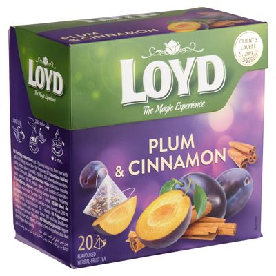 Loyd Piramis Szilva-fahéj Filteres Tea 20 x 2 g