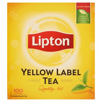 Lipton Yellow Label ízesített fekete tea 100 filter 200 g