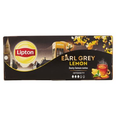 Lipton Earl Grey Lemon ízesített fekete tea 25 teafilter 50 g