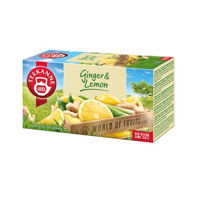 TEEKANNE World of Fruits gyömbér & citrom ízesítésű gyógynövény & gyümölcs teakeverék 20 filter 35 g
