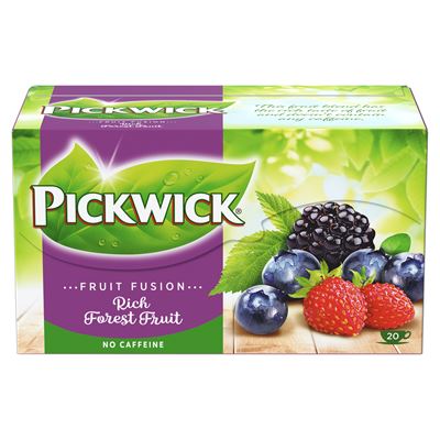 PICKWICK Fruit Fusion gyümölcs- és gyógynövénytea az erdeigyümölcsök ízével 20 filter 35 g