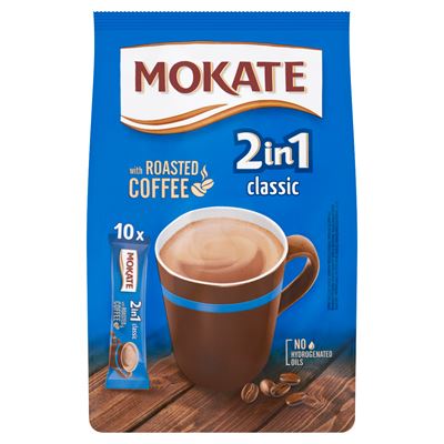 MOKATE 2in1 Classic azonnal oldódó kávéspecialitás 10 db 140 g