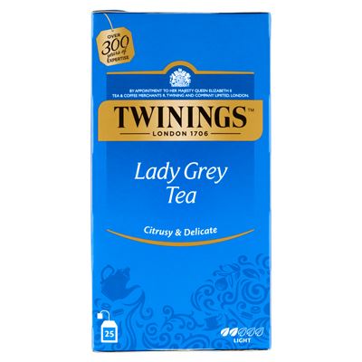 TWININGS Lady Grey fekete tea citrus ízesítéssel 25 filter 50 g