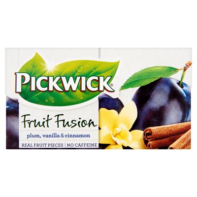 PICKWICK Fruit Fusion Spiced gyümölcstea a szilva, a vanília és a fahéj ízével 20 filter 40 g