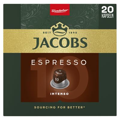 JACOBS Espresso Intenso őrölt-pörkölt kávé kapszulában 20 db 104 g