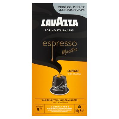 LAVAZZA espresso Maestro LUNGO Nespresso Kompatibilis Kávékapszula 10 x 5,6 g