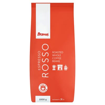 Bravos Classic Espresso Rosso pörkölt szemes kávé 1000 g