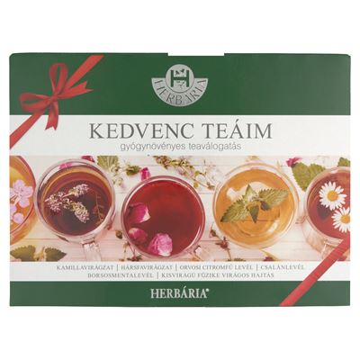Herbária KEDVENC TEÁIM Gyógynövényes Teaválogatás 6 x 5 x 1,2 g