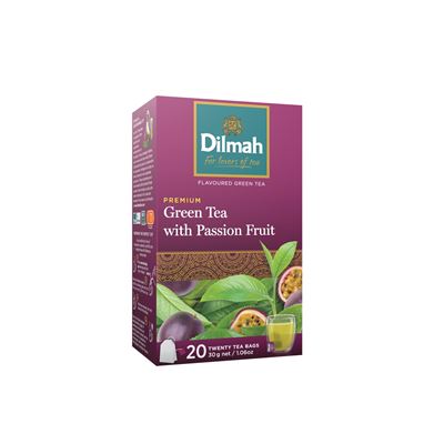 Dilmah Premium filteres zöld tea passiógyümölcs aromával, aromazáró csomagolásban 20 filter 30 g
