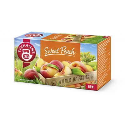 TEEKANNE Sweet Peach őszibarack ízesítésű gyümölcstea keverék 20 filter 45 g