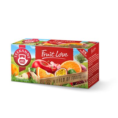 TEEKANNE World of Fruits Fruit Love vegyes gyümölcs ízesítésű gyümölcstea keverék 20 filter 45 g