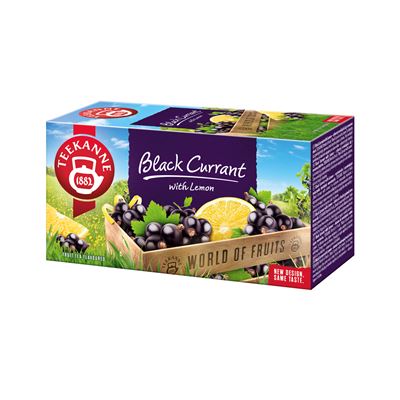 TEEKANNE World of Fruits fekete ribizli- és citromízesítésű gyümölcstea keverék 20 filter 50 g