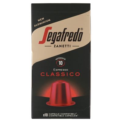 Segafredo Zanetti Espresso Classico őrölt, pörkölt kávékeverék kapszula 10 x 5,1 g (51 g)