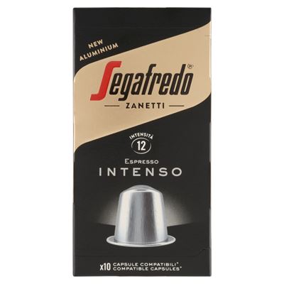 Segafredo Espresso Intenso őrölt, pörkölt kávékeverék kapszula 10 x 5,1 g (51 g)