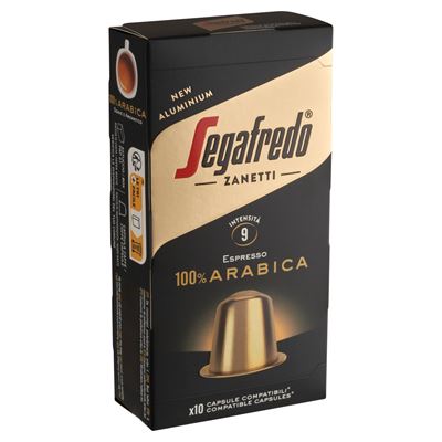 Segafredo Zanetti Espresso 100% Arabica őrölt, pörkölt kávékeverék kapszula 10 x 5,1 g (51 g)