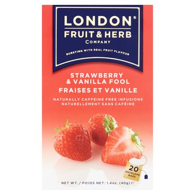 London Fruit & Herb Eper - Vanília 20 Filter 40 g