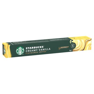 STARBUCKS by Nespresso Creamy Vanilla vaníliaízű őrölt pörkölt kávé 10 kapszula 51 g