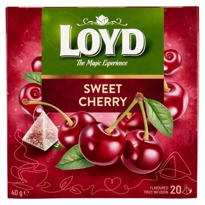 Loyd Piramis Gyümölcstea Meggy Ízesítéssel 20 x 2 g