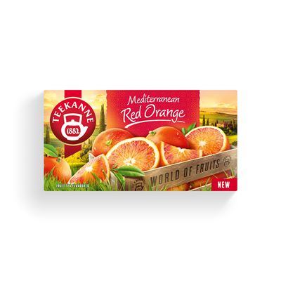 TEEKANNE Mediterrán Vérnarancs Ízű Gyümölcstea 18 x 2,25 g