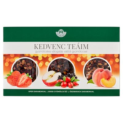 Herbária KEDVENC TEÁIM Gyümölcstea Válogatás Valódi Gyümölccsel 3 x 50 g