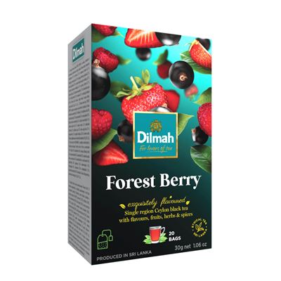Dilmah Tea Fekete Tea Forest Berry Erdei Gyümölcsös Tea 12 x (20 x 1,5 g)