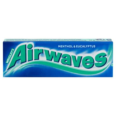 AIRWAVES Mentolos És Eukaluptuszos Ízesítésű Rágó 14 g