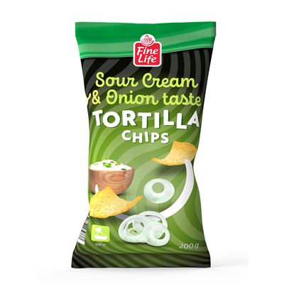 Fine Life Tortilla Hagymás-Tejfölös 200 g
