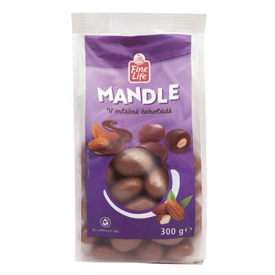 Fine Life Mandula Tejcsokoládé Bevonattal 300 g