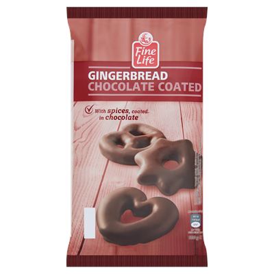 Fine Life Mézeskalács Ízű Sütemény Étcsokoládé Bevonattal 500 g